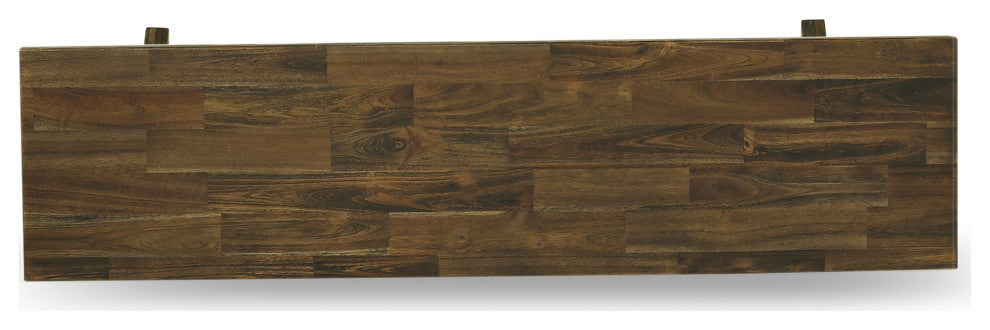 X-Style 15X60 In Dining Bench, Distressed Jacobean 418 Leg, Top Finish