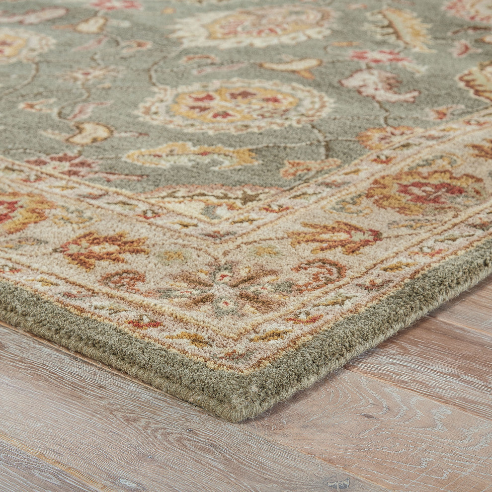 Jaipur Living Callisto Handmade Floral Green/Beige Area Rug, 8'x10'