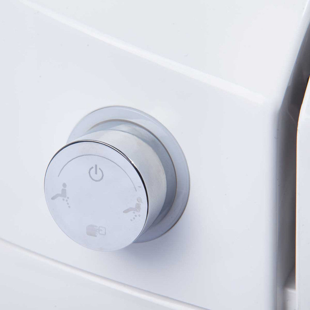 Adele 1-Piece Elongated Electronic Bidet Toilet White