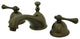 Kingston Brass Widespread Bathroom Faucet With Brass Pop-Up, Oil Rubbed Bronze