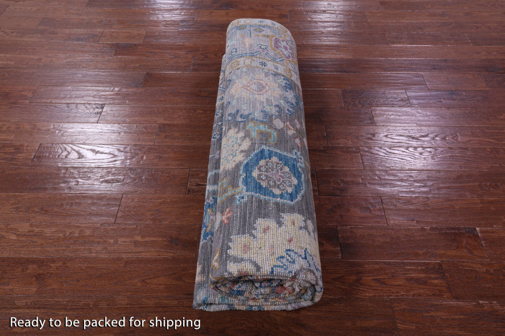 Hand Knotted Turkish Oushak Wool Rug 8' 3" X 10' 0" - Q15726