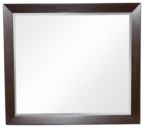 Flynn Mid Century Modern Mirror, Walnut