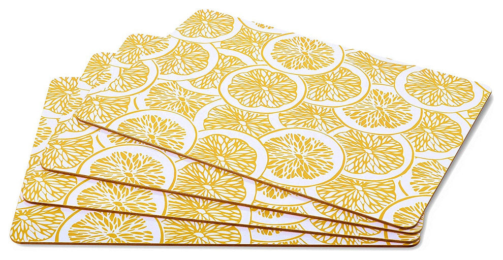 4 Piece Citrus Board Placemat Set