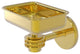 Satellite Orbit One Wall Mount Soap Dish With Dotted Accents, Polished Brass