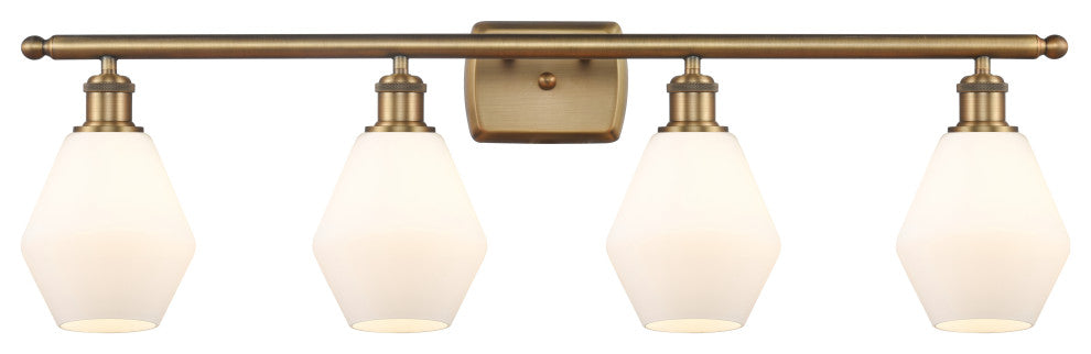 Innovations 516-4W-BB-G651-6-LED 4-Light Bath Vanity Light, Brushed Brass