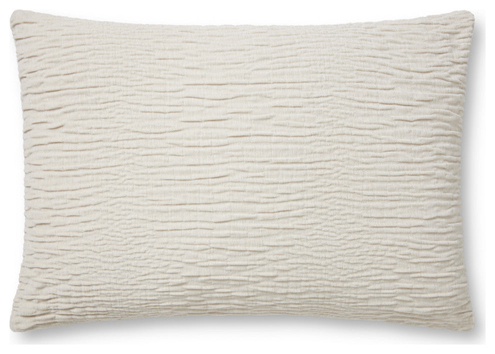Loloi Pillow, Silver, 16''x26'', Cover With Poly
