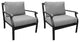 kathy ireland Madison Ave. Club Chair 2 Per Box, Slate
