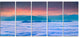 "Sea of White Fog and Mountains" Landscape Canvas Photo Print, 5 Panels, 60"x28"