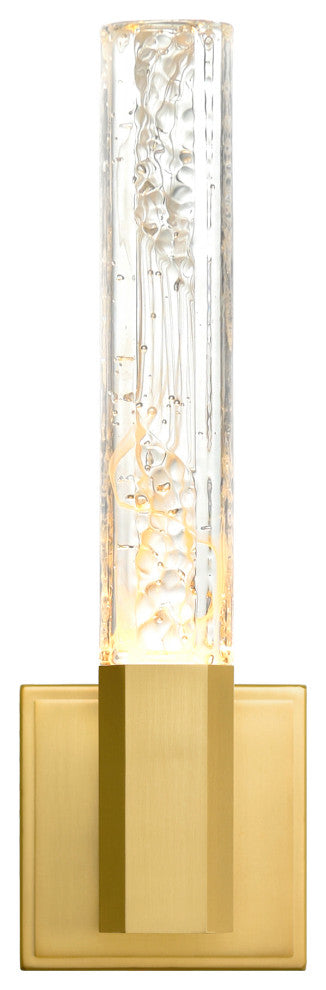 Greta Integrated LED Brass Wall Light