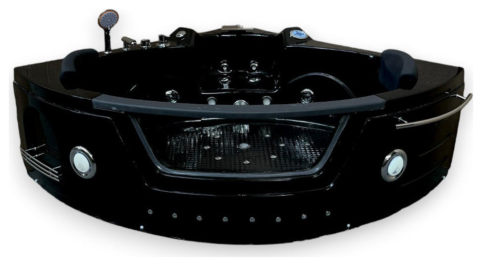 Hot Tub Black 59"x59" Double Pump Heater, Majestic