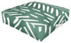 Angela Minca Abstract Herringbone Green Outdoor Floor Cushion
