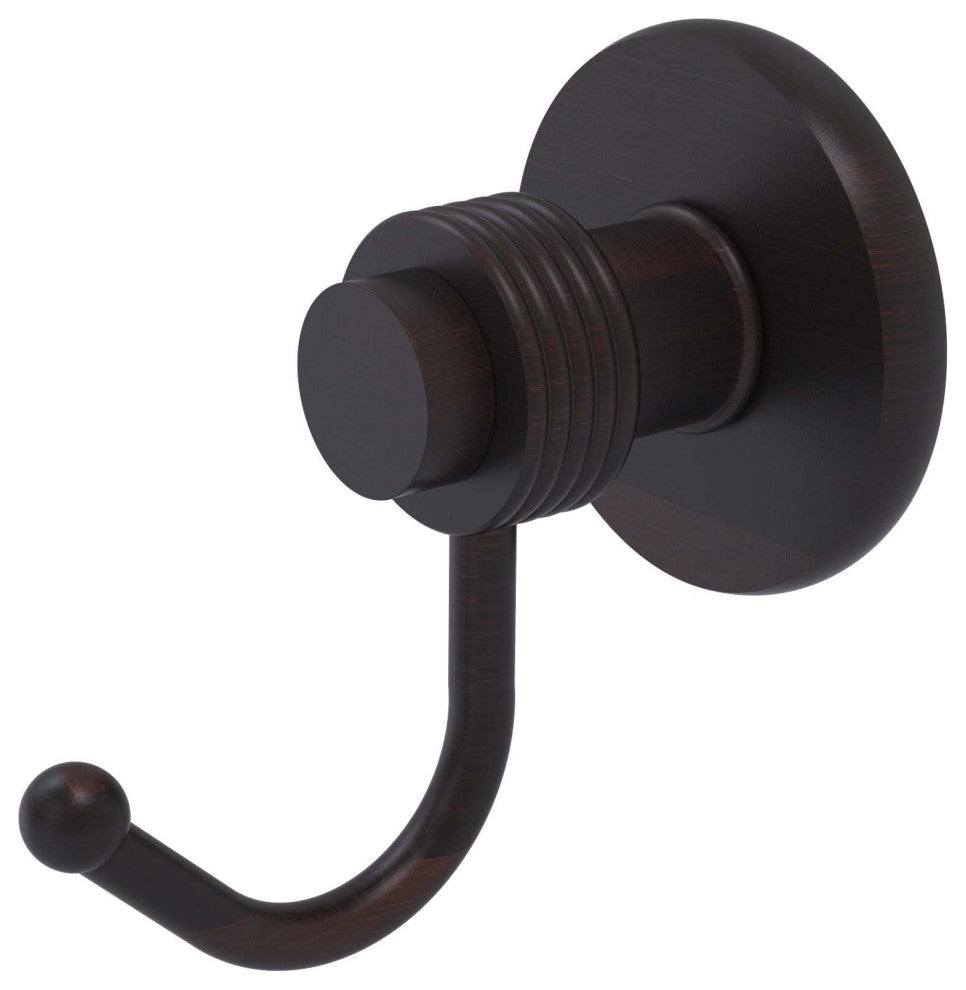 Mercury Robe Hook with Groovy Accents, Venetian Bronze