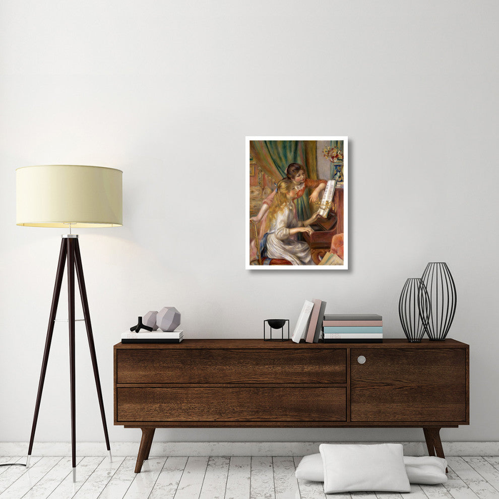 "Two Young Girls at the Piano" Print by Pierre-Auguste Renoir, 25"x32"