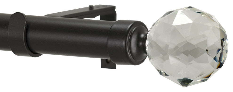 Gemstone Non-Telescoping Curtain Rod, Oil Rubbed Bronze, 96''