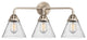 Large Cone Bath Vanity Light, Brushed Satin Nickel, Seedy, Seedy
