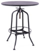 Design Lab Toledo 1 Adjustable Bar Table Black