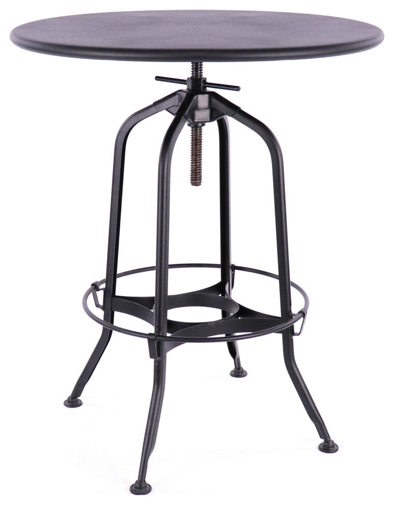 Design Lab Toledo 1 Adjustable Bar Table Black