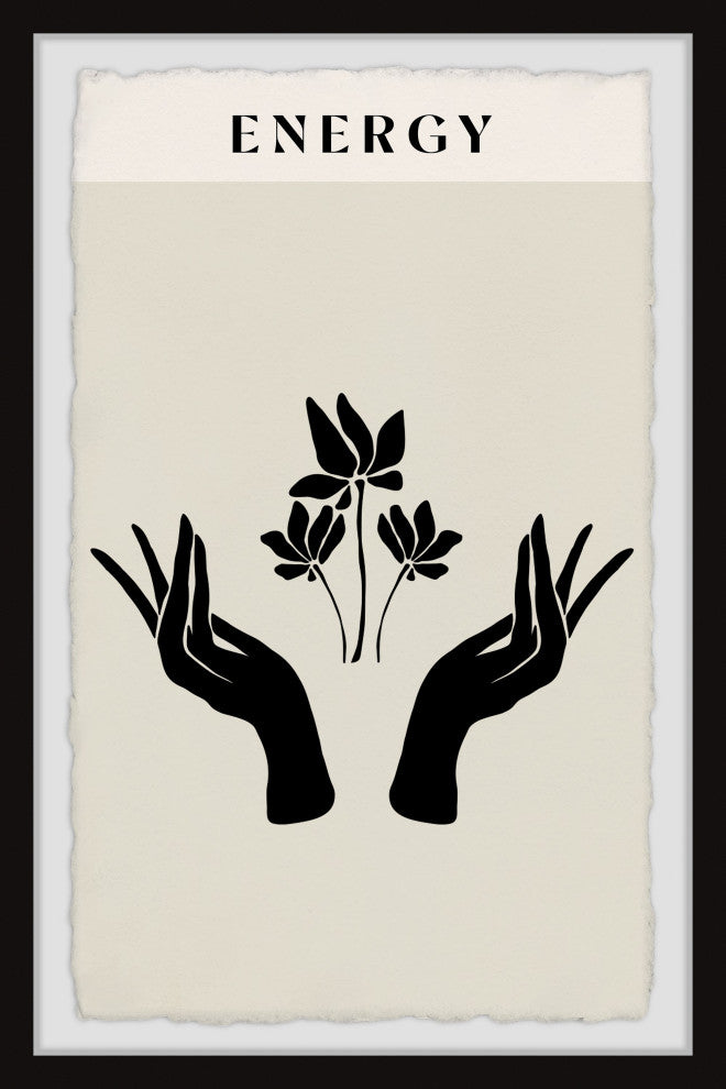 "Everything Is Energy" Framed Painting Print, 12x18