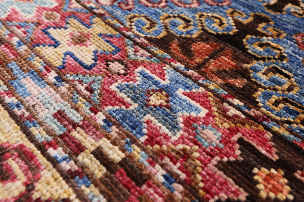 6' 8" X 9' 10" Khorjin Super Kazak Handmade Wool Rug Q10752
