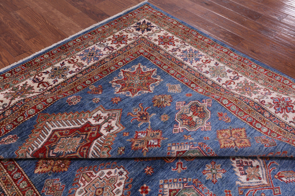 8' 2" X 10' 3" Super Kazak Hand Knotted Rug Q9515