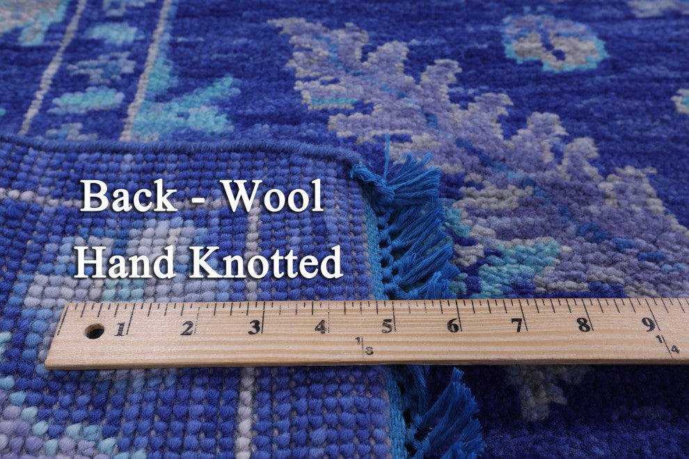 Turkish Oushak Handmade Wool Rug 8' 11" X 12' 1" - Q13315
