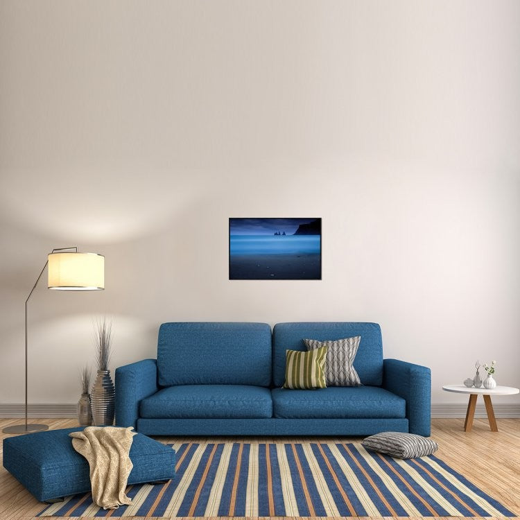 "Blue Night 2" Framed Canvas Giclee by Amnon Eichelberg, 31x21"