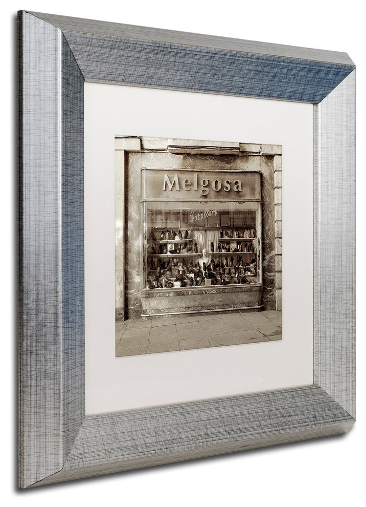 Alan Blaustein ''Borgos II'' Art, Silver Frame, White Mat, 11x11