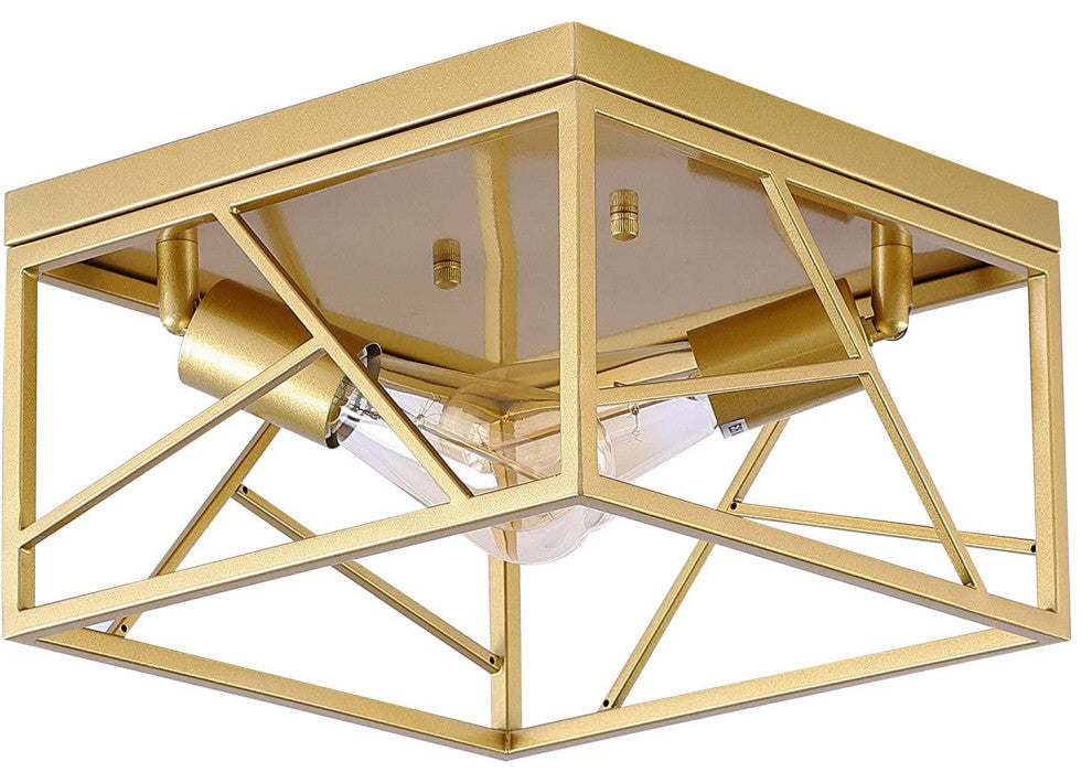 2 Light Semi Flush Mount Lighting Modern Ceiling Light Fixture
