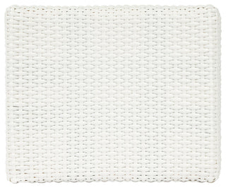 Robias Rectangular Rattan 24.5" Counter Stool, White