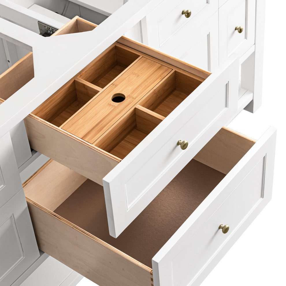 Breckenridge 72" Double Vanity, Bright White