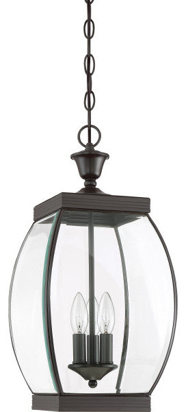 Quoizel OAS1909Z Three Light Outdoor Hanging Lantern Oasis Medici Bronze