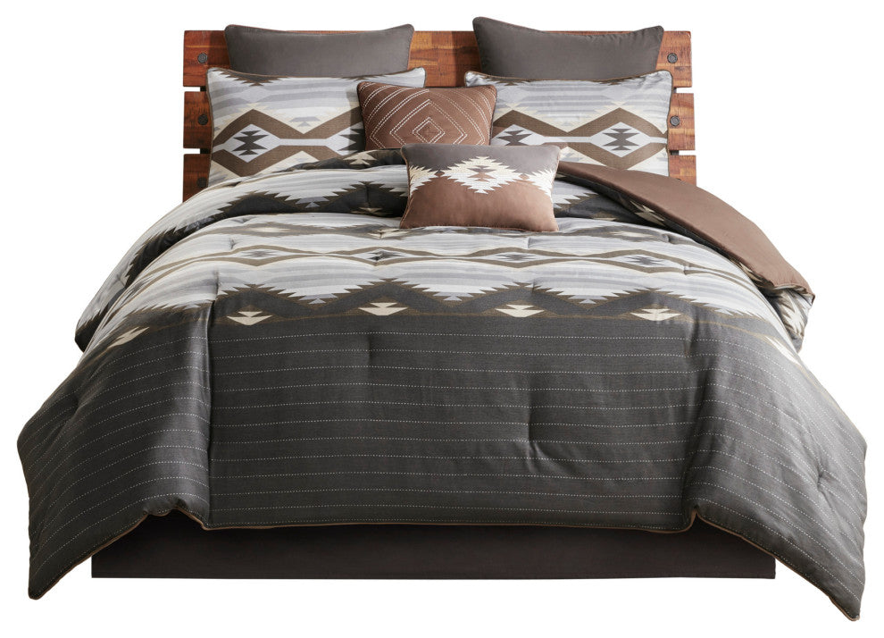 Woolrich Bitter Creek Oversized Overfilled Southwest Comforter Set, Queen