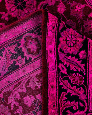 Overdyed, One-of-a-Kind Hand-Knotted Area Rug Pink, 3'1"x5'5"