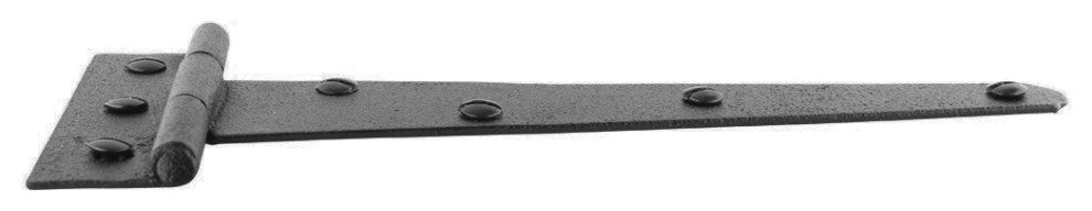 3 T Strap Door Hinge Black RSF Black Iron Light Duty 7" |