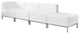 Hercules Imagination Series Melrose White Leather 4-Piece Chair and Ottoman Set