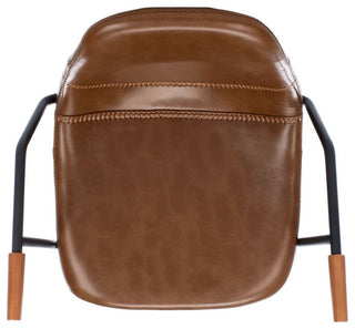 Safavieh Tanner Mid Century Barstool, Cognac/Black
