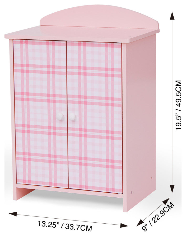Aurora Princess 18" Doll Pink Plaid Closet
