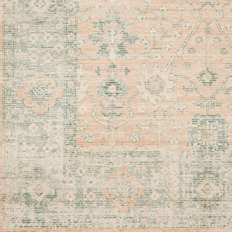 Surya Zainab ZAI-2310 6'x9' Rug, Camel/Cream/Sage/Dark Green/Lime/White