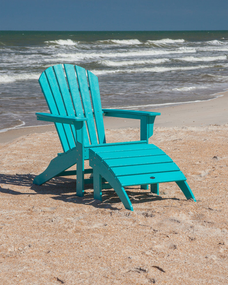 Yacht Club Shellback 2-Piece Adirondack Seating Set, Pacific Blue