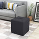 GDF Studio Tammy Fabric Square Ottoman, Dark Charcoal