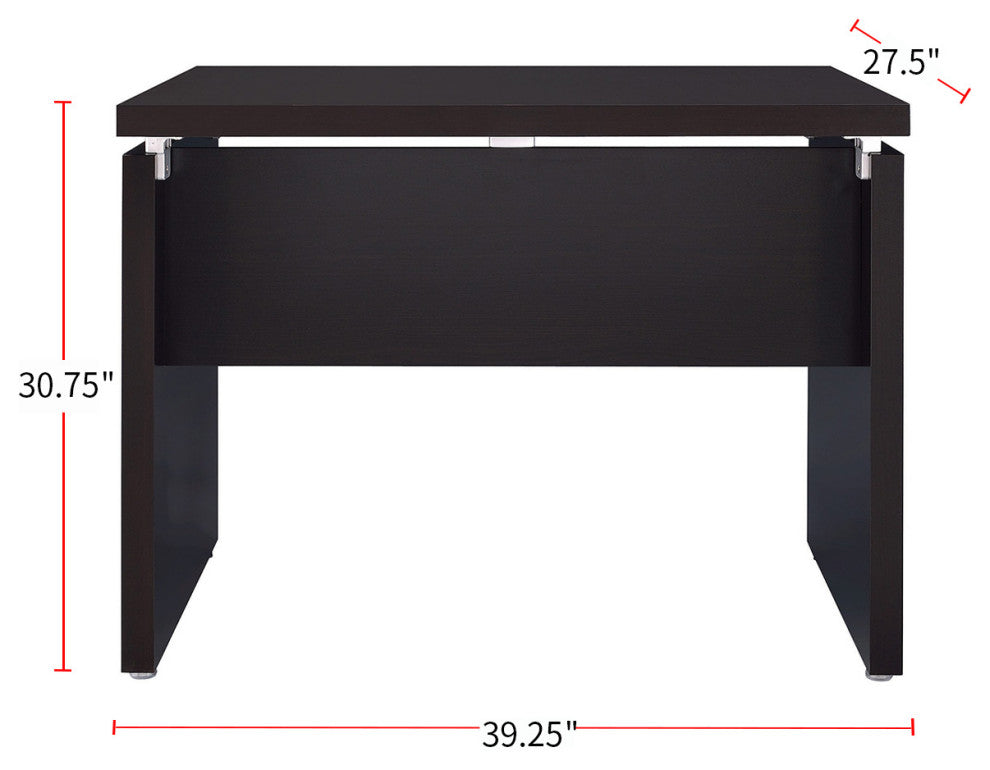 Wooden Extension Desk, Cappuccino