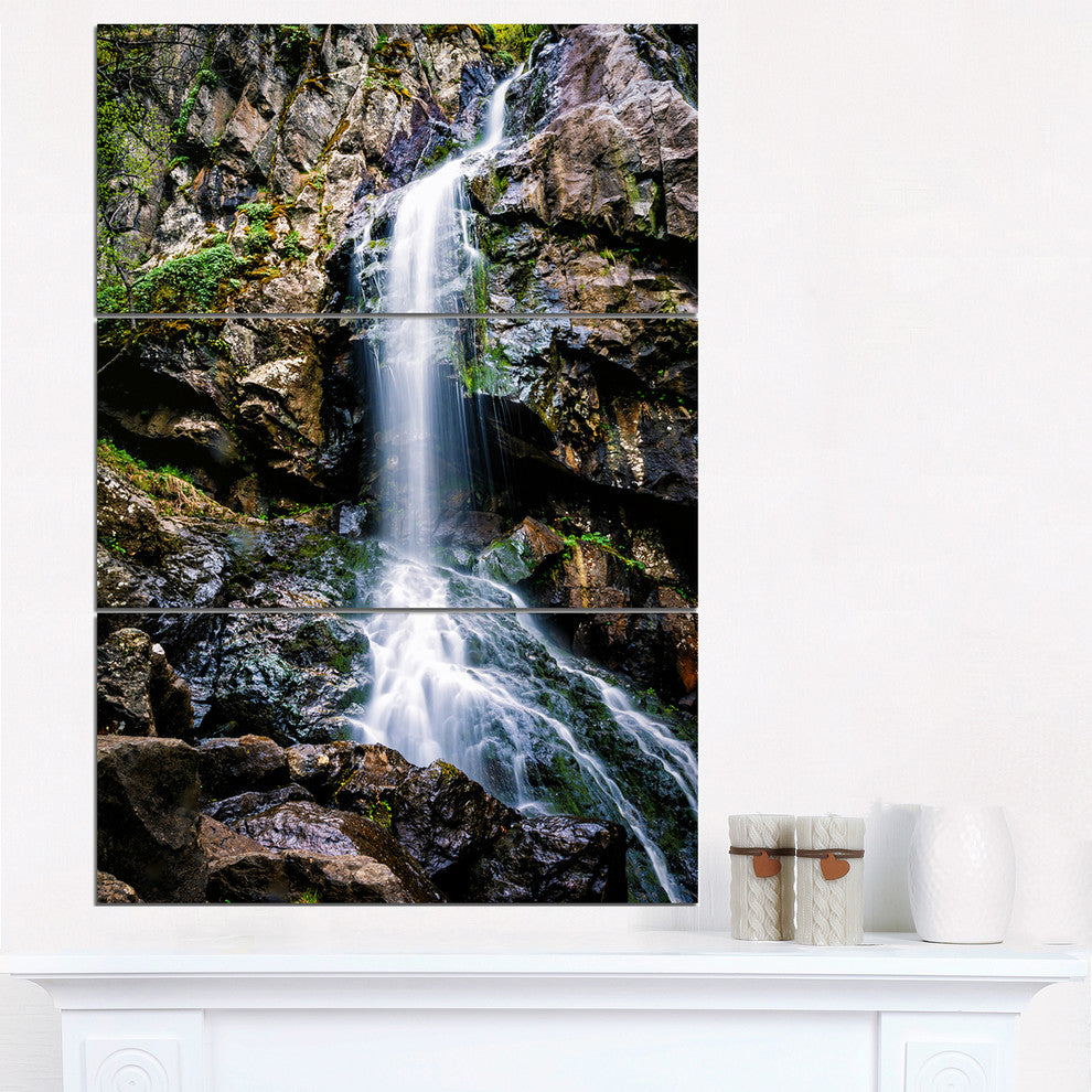 "Waterfall in Sofia Bulgaria" Art Print Canvas, 3 Panels, 28"x36"