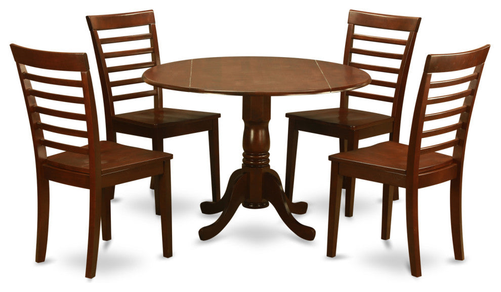 5 Pc Small Kitchen Table And Chairs Set -Kitchen Table And 4 Dinette Chairs