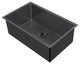 Noah Plus 16 Gauge Single Bowl Matte Textured Dual-Mount Sink Set, Matte Black