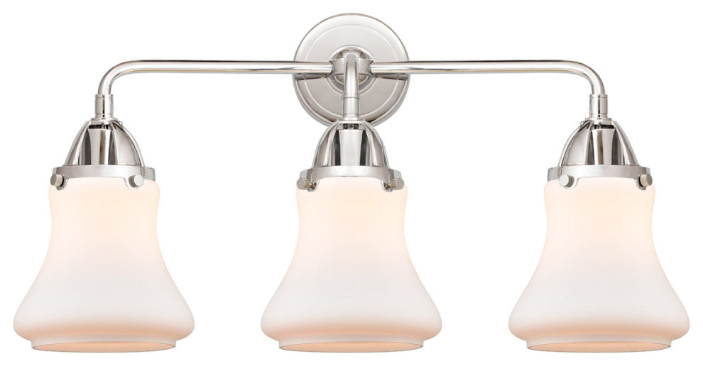 288-3W-PC-G191 Bellmont 3 Light 24" Bath Vanity Light, Polished Chrome