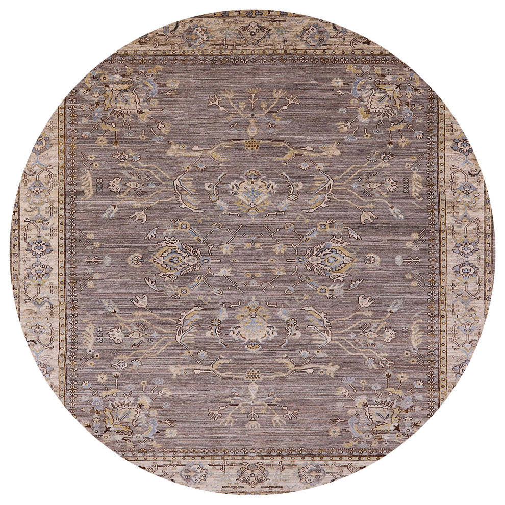 Ahgly Company Indoor Round Mid-Century Modern Area Rugs, 8' Round