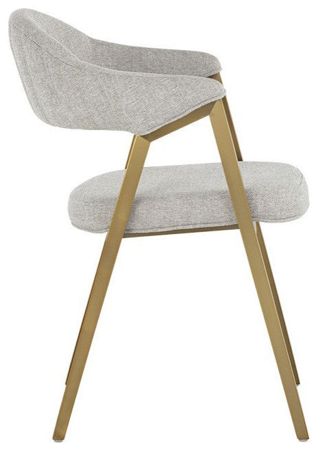 Burgos Dining Armchair, Belfast Heather Gray