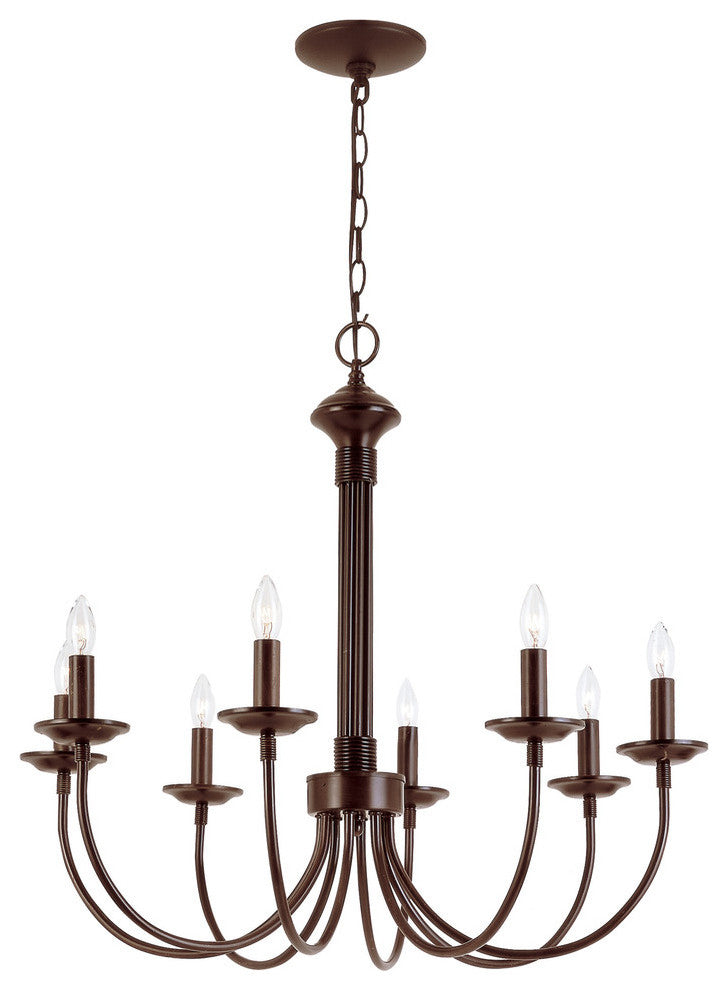 Candle 26.5" Chandelier, Rubbed Oil Bronze