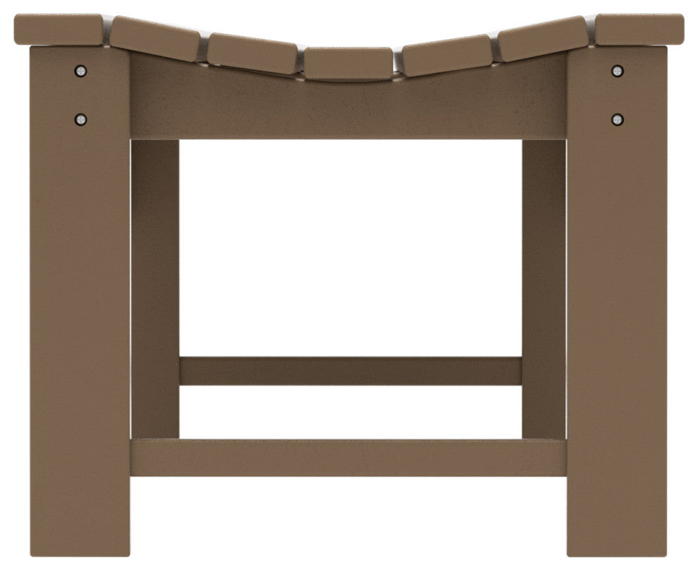 WestinTrends Plastic Picnic Bench Outdoor Dining Patio Lounge Garden Bench, Weatherwood