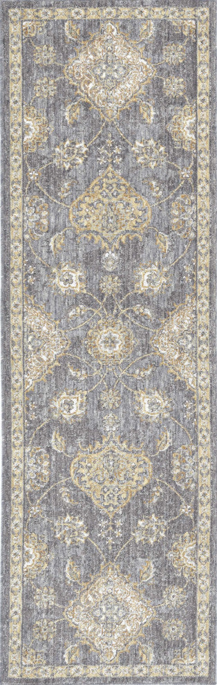HomeRoots 5'x8' Sage Green Machine Woven Traditional Indoor Area Rug